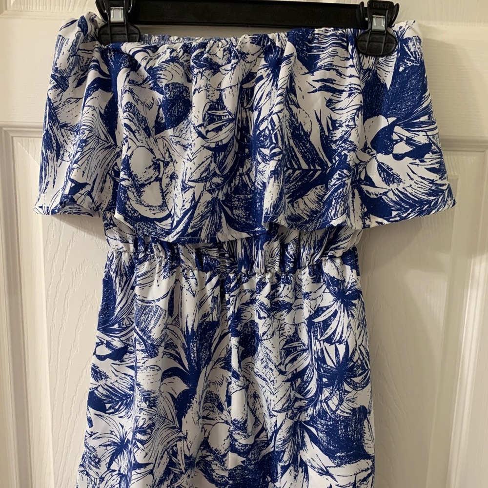 Pink Lily Strapless Romper